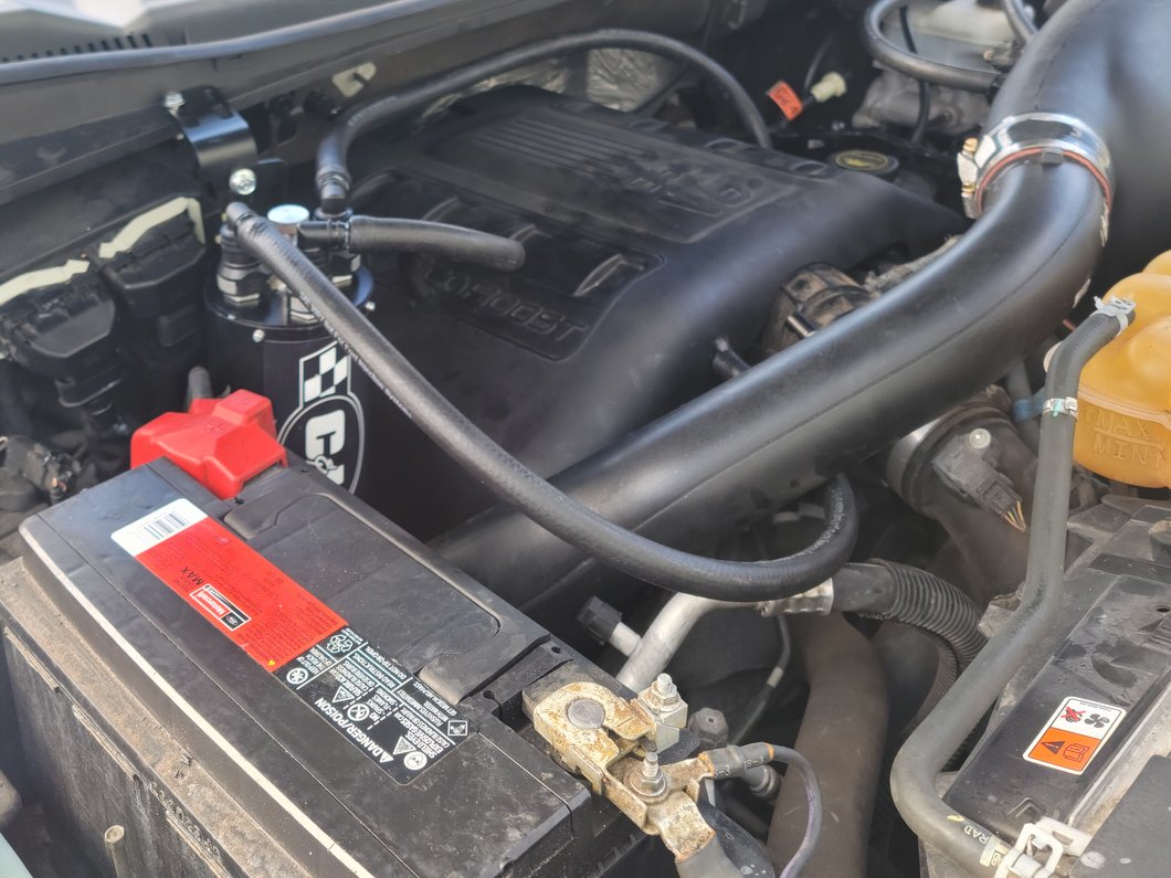 C&L Gen 2 Monster Oil Separator Catch Can; Black (Universal; Some Adaptation May Be Required)
