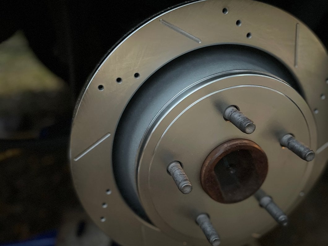 C&L Super Sport HD 5-Lug Brake Rotor and Pad Kit; Front and Rear (06-18 RAM 1500, Excluding SRT-10 & Mega Cab)