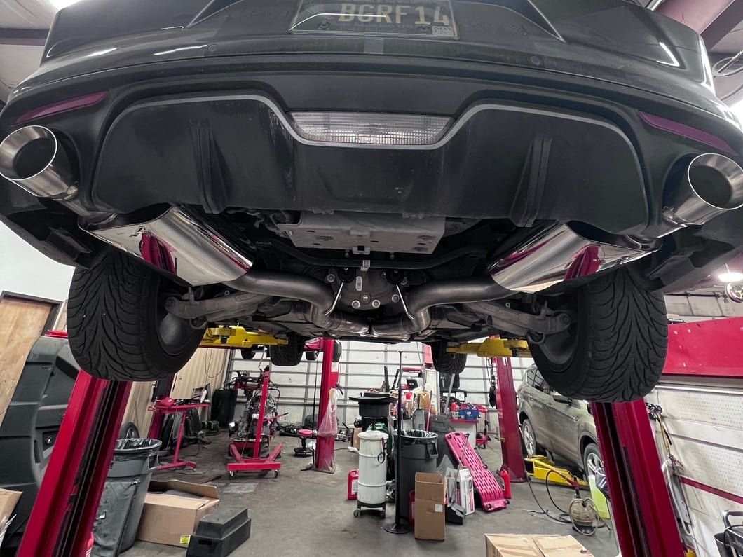 C&L Stainless Steel Cat-Back Exhaust with Polished Tips (15-17 Mustang GT Fastback)