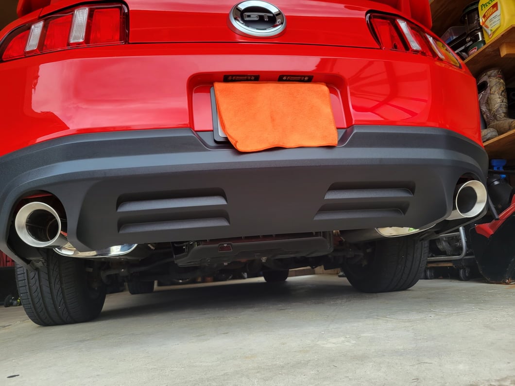 C&L Axle-Back Exhaust with Polished Tips (11-14 Mustang GT)