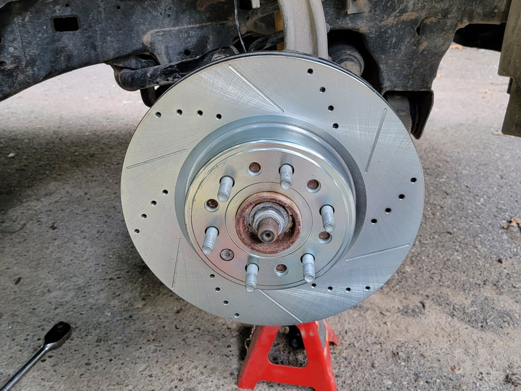 C&L Super Sport HD Cross-Drilled and Slotted 6-Lug Rotors; Front Pair (19-25 RAM 1500, Excluding RHO & TRX)