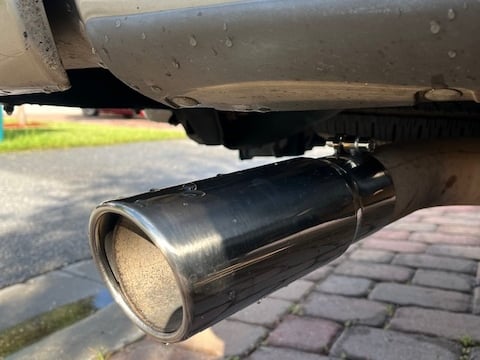 C&L Rolled End Round Exhaust Tip; 3.50-Inch; Polished (18-20 F-150)