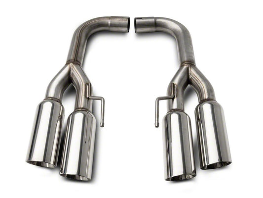 C&L Muffler Delete Axle-Back Exhaust with Polished Tips (18-23 Mustang GT w/o Active Exhaust)