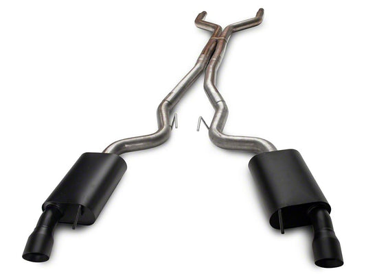 C&L Stainless Steel Cat-Back Exhaust with Black Tips (15-17 Mustang GT Fastback)