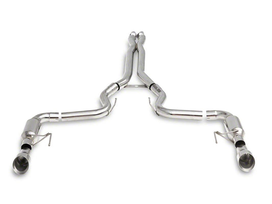 C&L Race Cat-Back Exhaust with Polished Tips (15-17 Mustang GT Fastback)