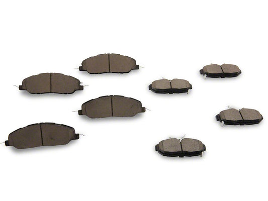 C&L Super Sport Brake Rotor and Pad Kit; Front and Rear (11-14 Mustang GT w/o Performance Pack)