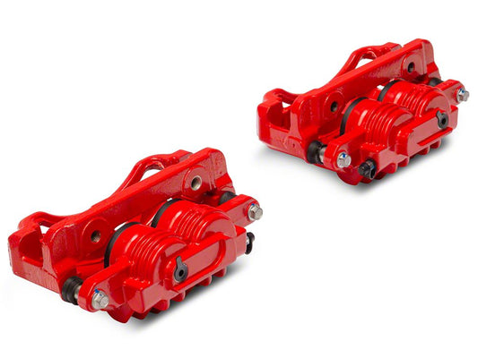 C&L Performance Series Front Brake Calipers; Red (99-04 Mustang GT, V6)