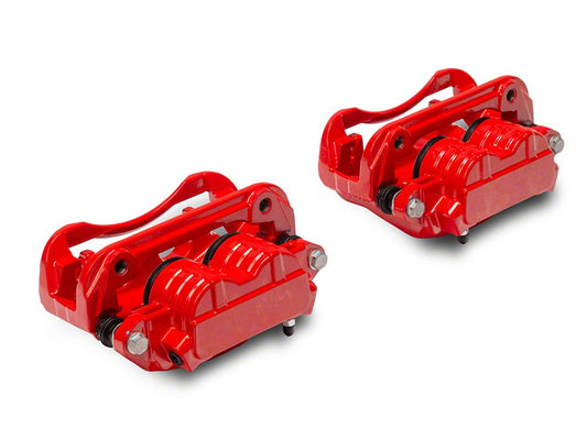 C&L Performance Series Front Brake Calipers; Red (05-10 Mustang V6)