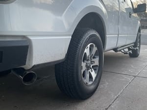 C&L Dual Exhaust System with Polished Tips; Side/Rear Exit (11-14 5.0L F-150)