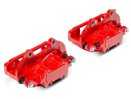 C&L Performance Series Front Brake Calipers; Red (12-20 Challenger GT, R/T, Rallye Redline, SXT & T/A w/ Dual Piston Front Calipers)