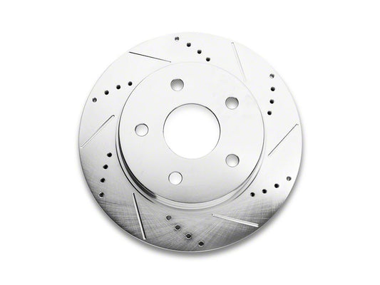 C&L Super Sport HD Cross-Drilled and Slotted 5-Lug Rotor; Front Passenger Side (06-18 RAM 1500, Excluding SRT-10 & Mega Cab)