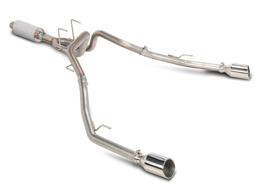 C&L Dual Exhaust System with Polished Tips; Rear Exit (09-18 5.7L RAM 1500 w/ Factory Dual Exhaust)