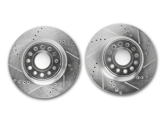 C&L Super Sport HD Cross-Drilled and Slotted 6-Lug Rotors; Front Pair (19-25 RAM 1500, Excluding RHO & TRX)