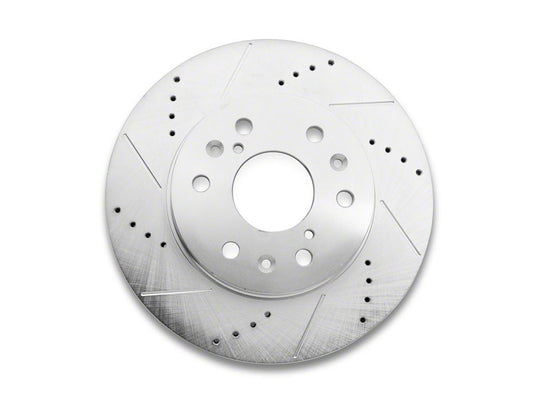 C&L Super Sport HD Cross-Drilled and Slotted 6-Lug Rotor; Front Driver Side (07-18 Sierra 1500)