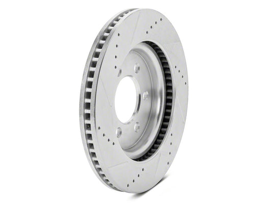 C&L Super Sport HD Cross-Drilled and Slotted 6-Lug Rotors; Front Pair (21-25 F-150)