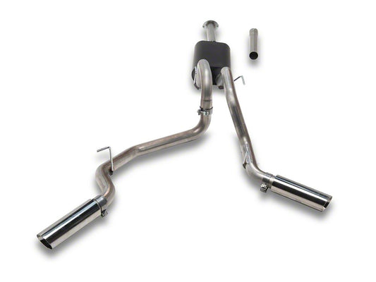 C&L Dual Exhaust System with Polished Tips; Side Exit (16-23 3.5L Tacoma)