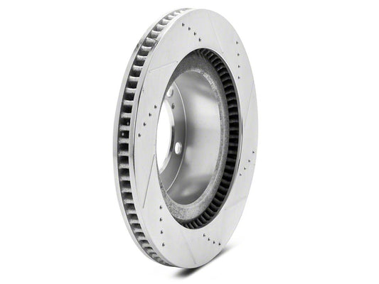 C&L Super Sport HD Cross-Drilled and Slotted 5-Lug Rotors; Front Pair (07-21 Tundra)