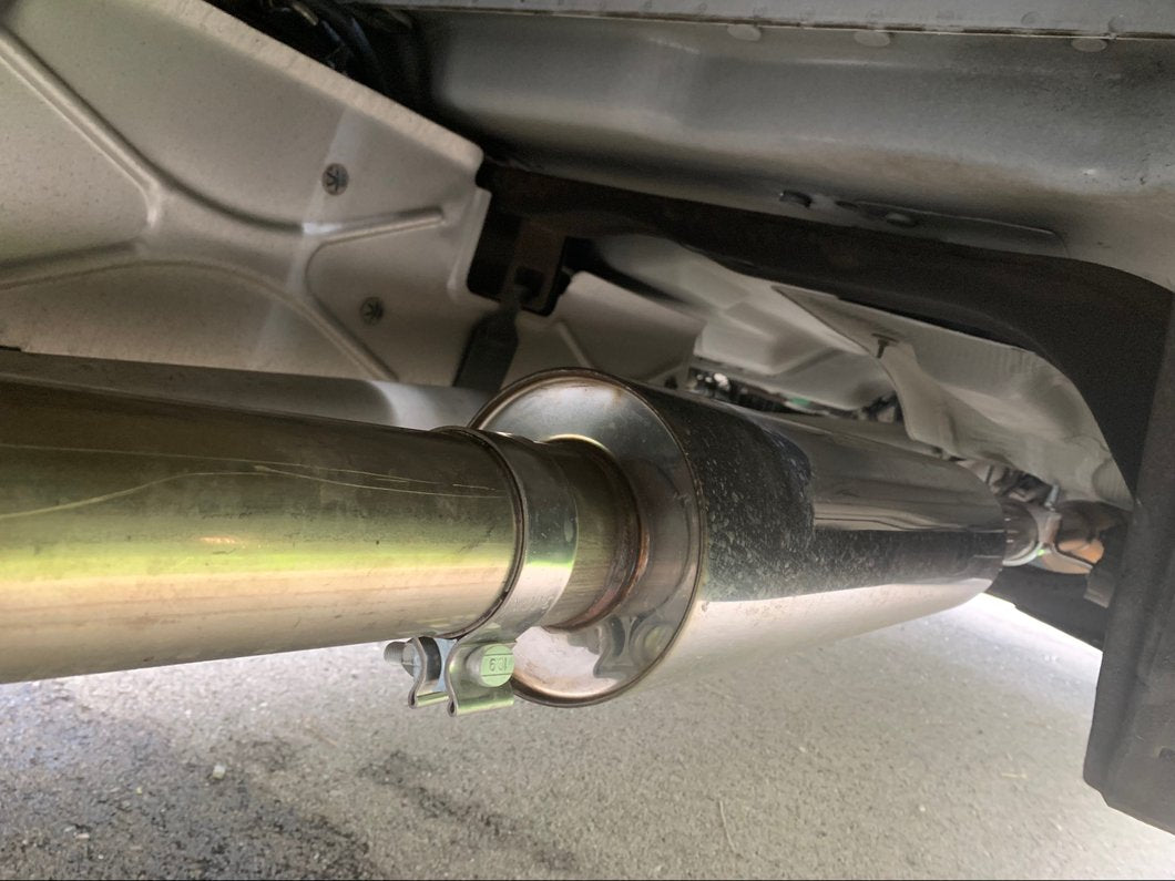 C&L Single Exhaust System with Polished Tip; Side Exit (14-18 5.3L Silverado 1500)
