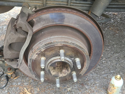 C&L Super Sport HD Cross-Drilled and Slotted Rotor; Rear Passenger Side (12-14 F-150; 15-17 F-150 w/ Manual Parking Brake)