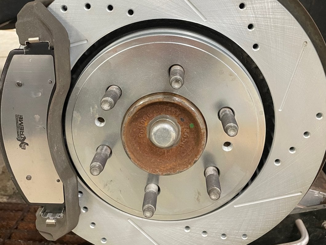 C&L Super Sport HD Cross Drilled and Slotted Rotors; Front Pair (10-20 F-150)