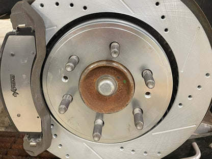 C&L Super Sport HD Cross Drilled and Slotted Rotors; Front Pair (10-20 F-150)
