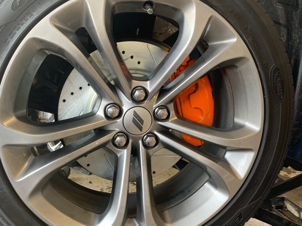 C&L Super Sport Brake Rotor and Pad Kit; Front and Rear (06-23 Charger AWD SE, AWD SXT, Daytona, GT & R/T w/ Dual Piston Front Calipers)