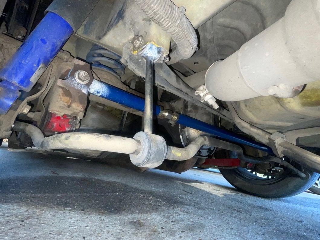 C&L Adjustable Panhard Bar; Blue (05-14 Mustang)