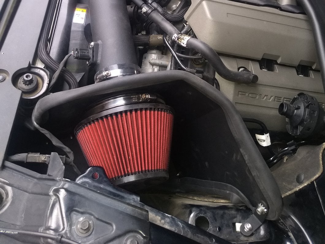 C&L Cold Air Intake; Black (15-17 Mustang GT)