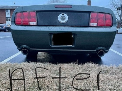 C&L Muffler Delete Axle-Back with Polished Tips (05-10 Mustang GT, GT500)