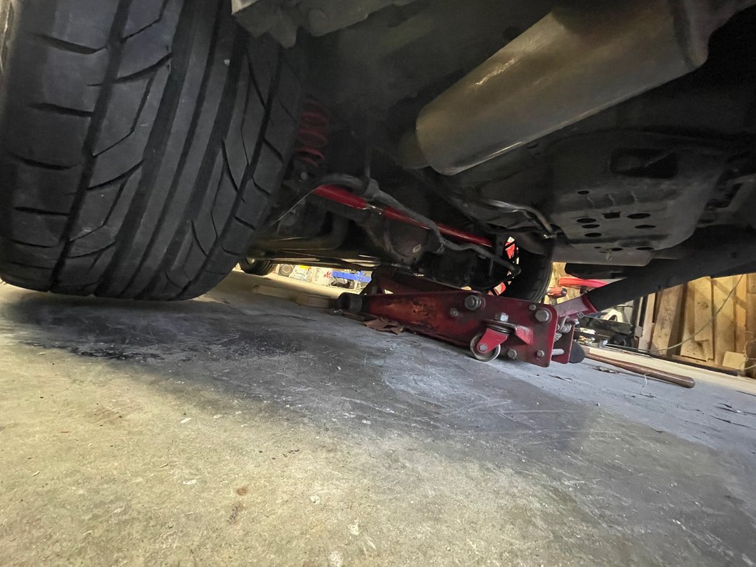 C&L Adjustable Panhard Bar; Red (05-14 Mustang)