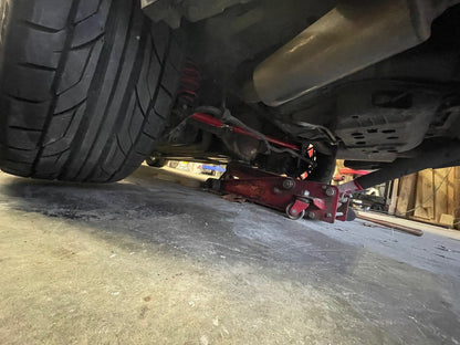 C&L Adjustable Panhard Bar; Red (05-14 Mustang)