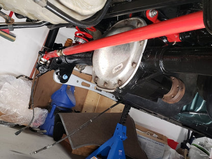 C&L Adjustable Panhard Bar; Red (05-14 Mustang)