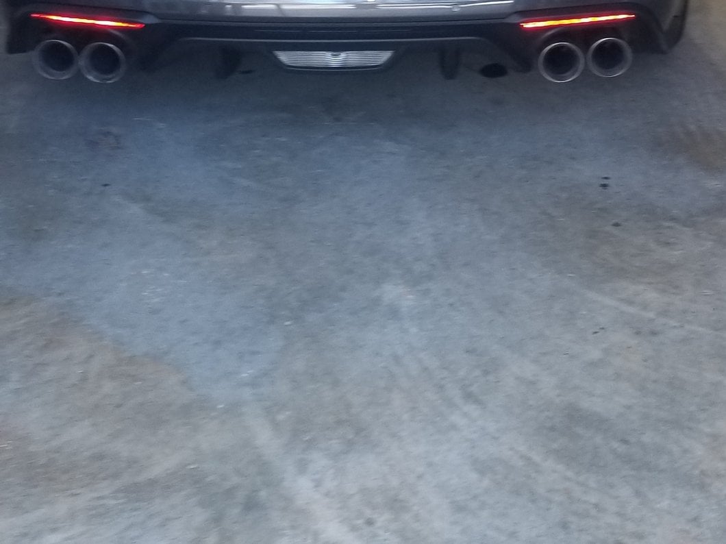 C&L Muffler Delete Axle-Back Exhaust with Polished Tips (18-23 Mustang GT w/o Active Exhaust)