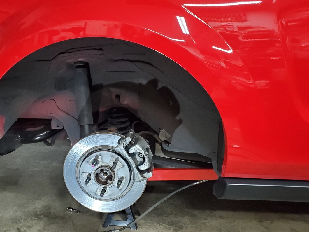 C&L Non-Adjustable Rear Lower Control Arms; Red (05-14 Mustang)