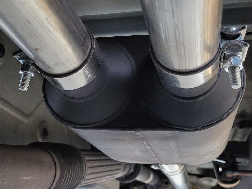 C&L Dual Exhaust System with Polished Tips; Side/Rear Exit (15-20 5.0L F-150)