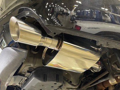 C&L Axle-Back Exhaust with Polished Tips (11-14 Mustang GT)