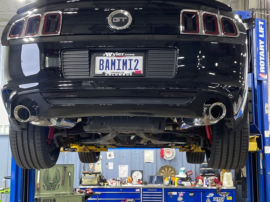 C&L Axle-Back Exhaust with Polished Tips (11-14 Mustang GT)