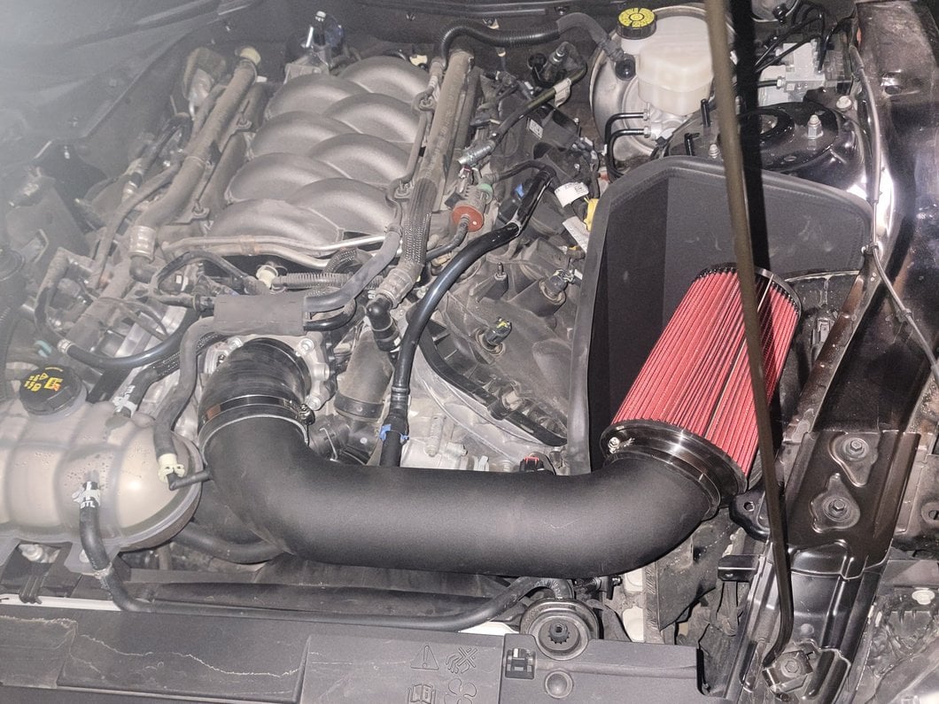 C&L Cold Air Intake; Black (18-23 Mustang GT)