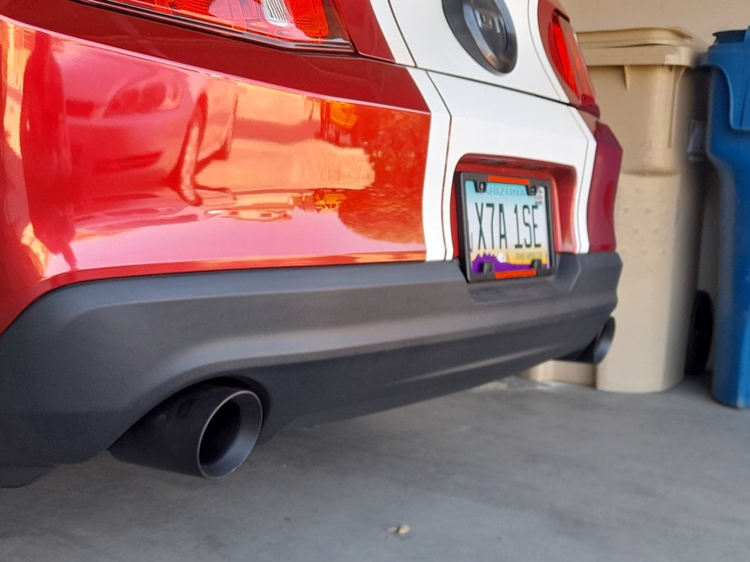 C&L Sport Axle-Back Exhaust with Black Tips (05-10 Mustang GT, GT500)