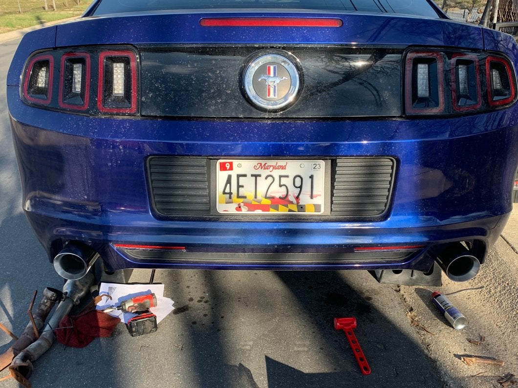 C&L Sport Axle-Back with Polished Tips (11-14 Mustang V6)