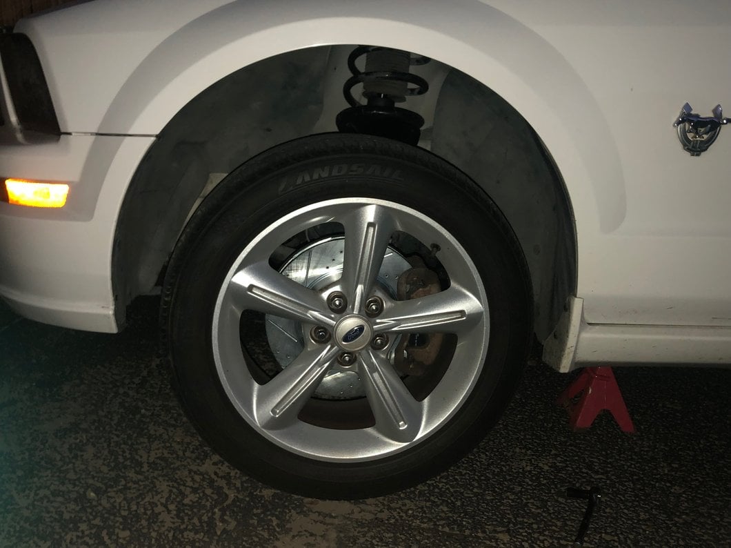 C&L Super Sport Cross-Drilled and Slotted Rotors; Rear Pair (05-14 Mustang, Excluding 13-14 GT500)