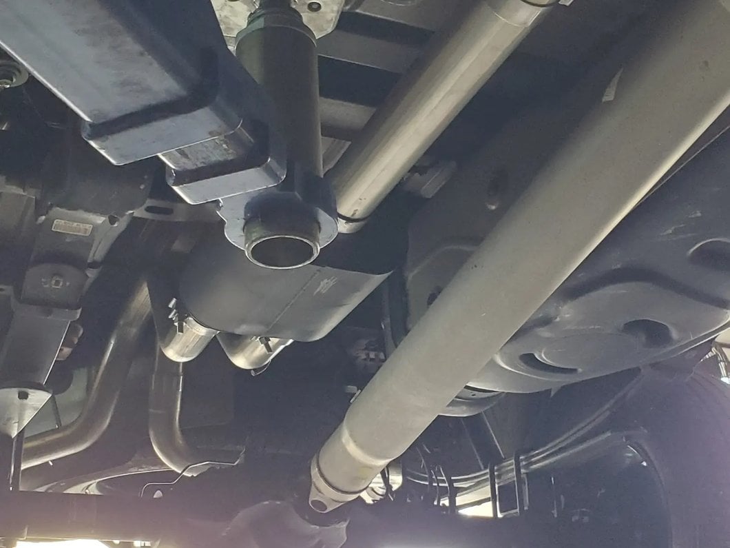 C&L Dual Exhaust System with Polished Tips; Side/Rear Exit (15-20 3.5L EcoBoost F-150, Excluding Raptor & 19-20 F-150 Limited)