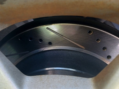 C&L Super Sport HD Cross-Drilled and Slotted Rotor; Rear Driver Side (12-14 F-150; 15-17 F-150 w/ Manual Parking Brake)