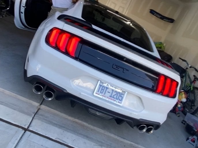 C&L Muffler Delete Axle-Back Exhaust with Polished Tips (18-23 Mustang GT w/o Active Exhaust)