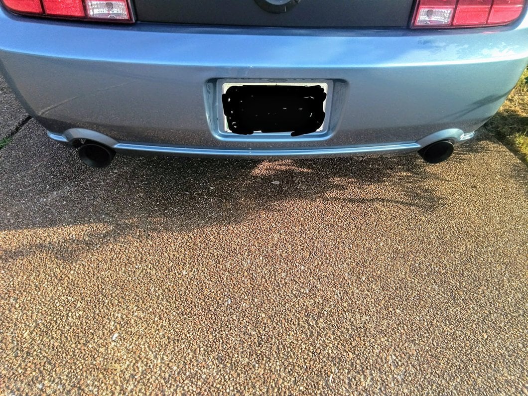 C&L Sport Axle-Back Exhaust with Black Tips (05-10 Mustang GT, GT500)