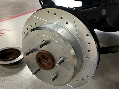 C&L Super Sport HD Brake Rotor and Pad Kit; Rear (07-18 Jeep Wrangler JK)