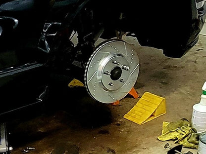 C&L Super Sport Brake Rotor and Pad Kit; Front (05-10 Mustang GT)