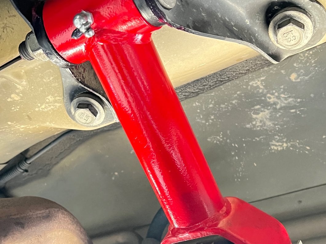 C&L Non-Adjustable Rear Upper Control Arm; Red (05-10 Mustang)