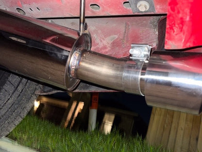 C&L Sport Axle-Back Exhaust with Polished Tip (05-10 Mustang V6)
