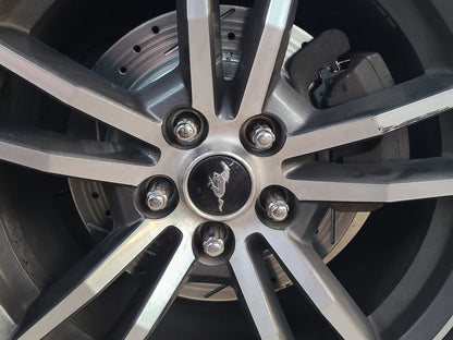 C&L Super Sport Cross-Drilled and Slotted Brake Rotor and Pad Kit; Rear (15-23 Mustang EcoBoost w/o Performance Pack, V6)